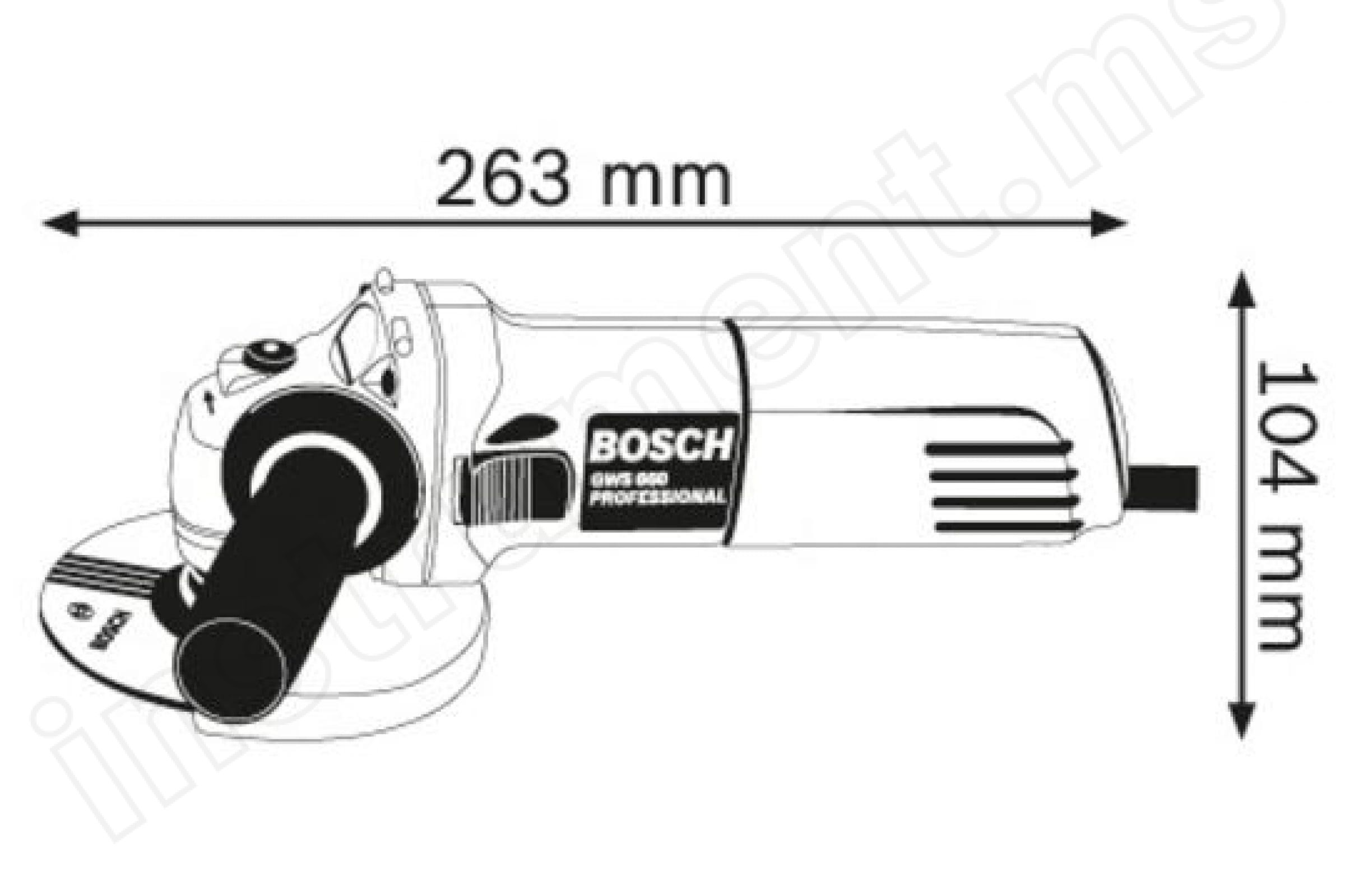 Шлифмашина угловая Bosch Pro GWS 660 060137508N - фото 2